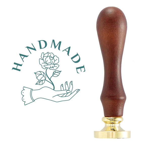 Spellbinders - Sealed Collection - Brass Wax Seal With Handle - Handmade (WS-007)